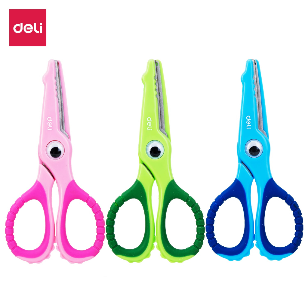 

Deli Gunting Sekolah / Gunting Anak Ujung Tumpul Stainless 6071