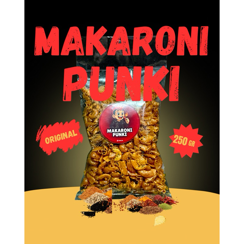 

Makaroni kriuk 1/4kg original asin gurih daun jeruk 250 gram
