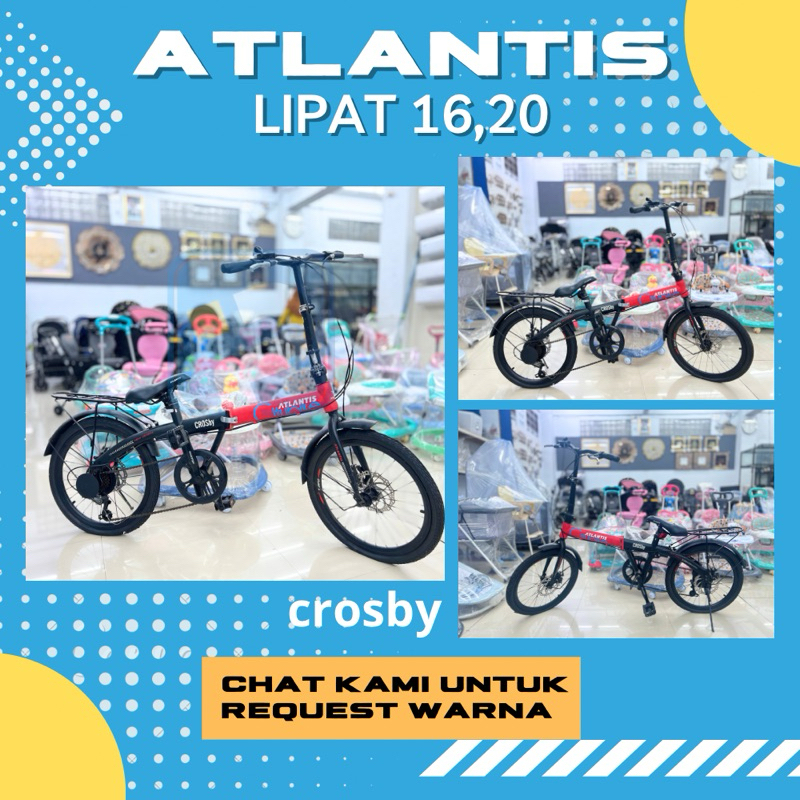 SEPEDA ANAK LIPAT ATLANTIS 20 CROSBY [ PROMO LAMOGAN ]