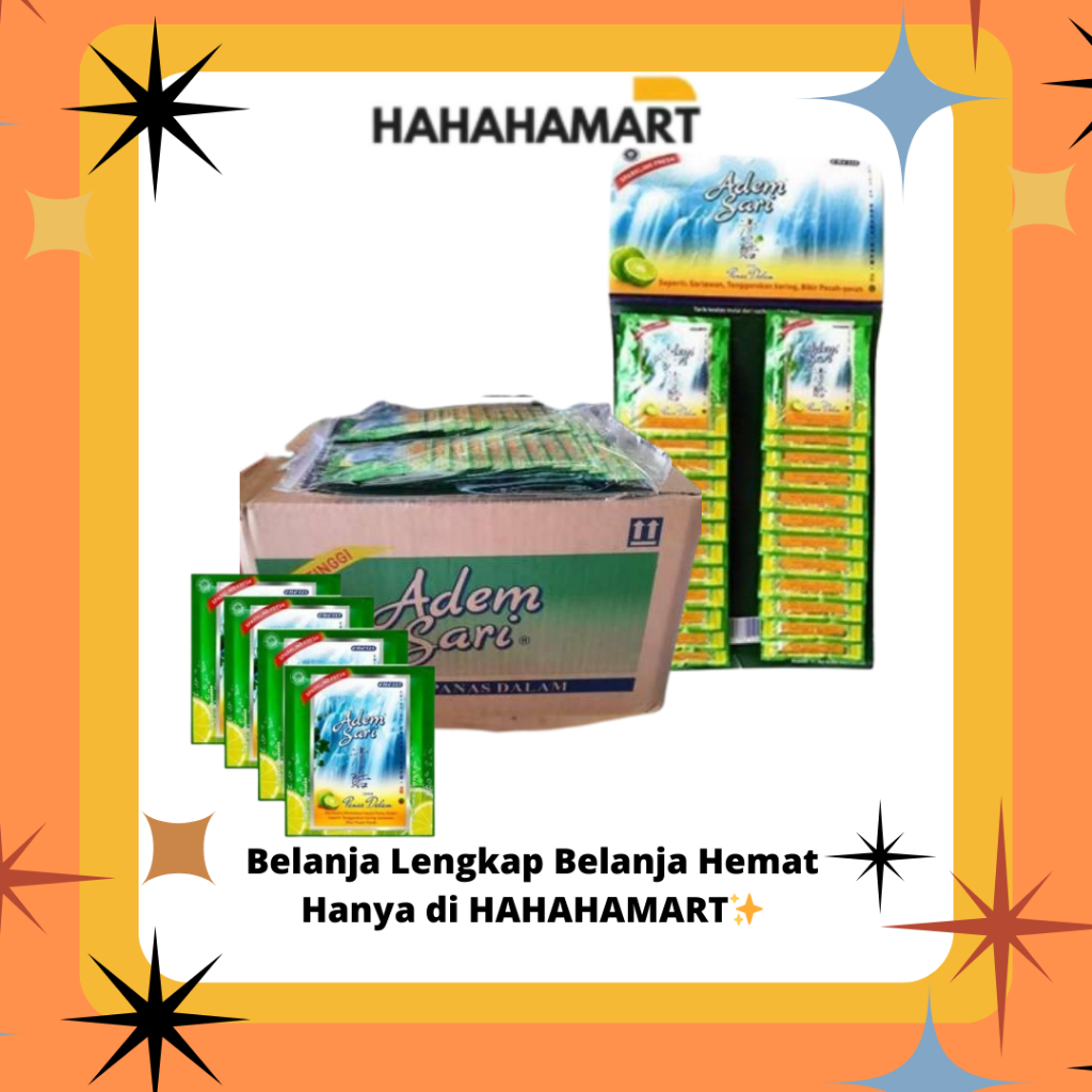 

Adem Sari Kemasan Sachet Harga Karton Isi 576pcs