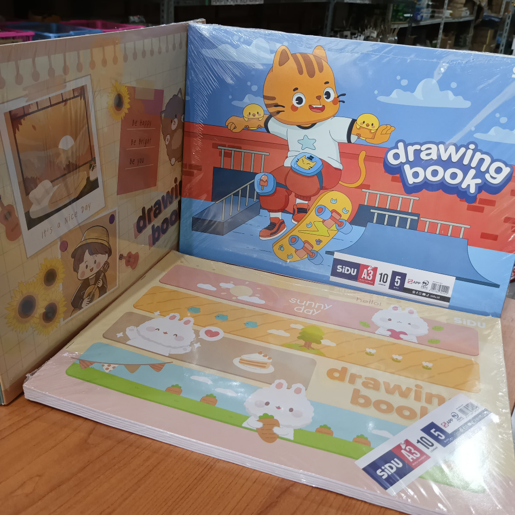 

[1PACK=5 BUKU] BUKU GAMBAR BESAR UKURAN A3 SINAR DUNIA