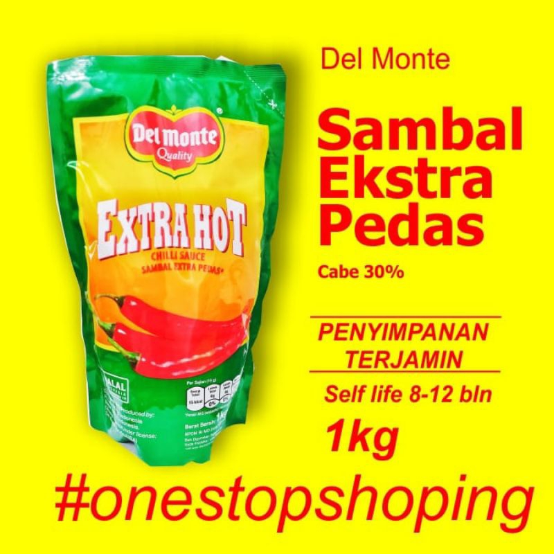 

Del Monte Extra Hot Chili Sauce Extra Pedas 1 Kg