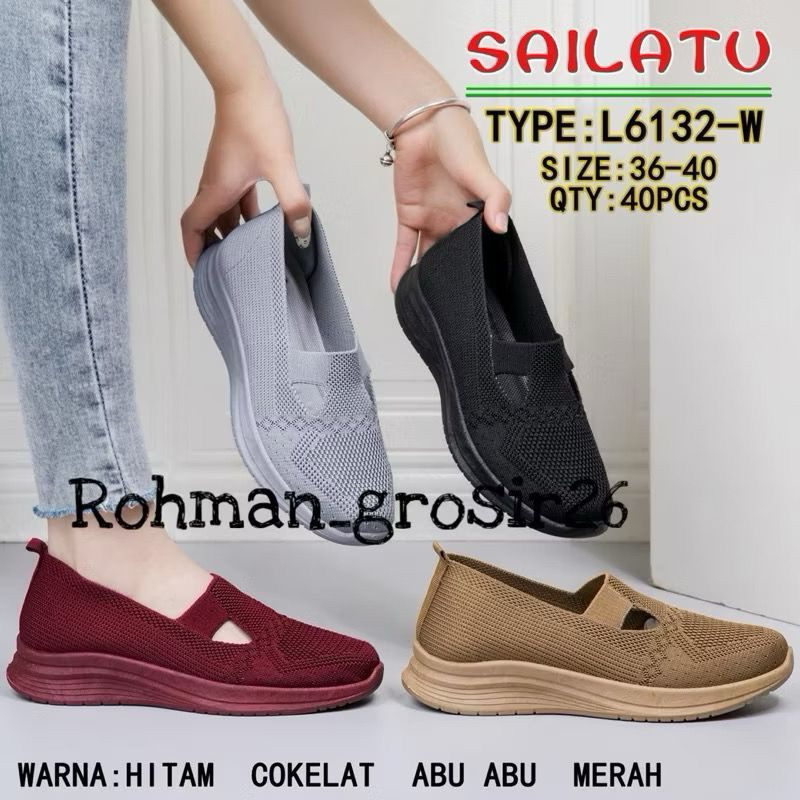 sepatu rajut wanita SAILATU terbaru