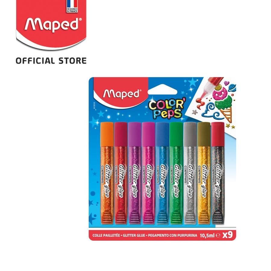 

Lem Glitter / Maped Gliiter Glue 10.5ml x 9 Warna