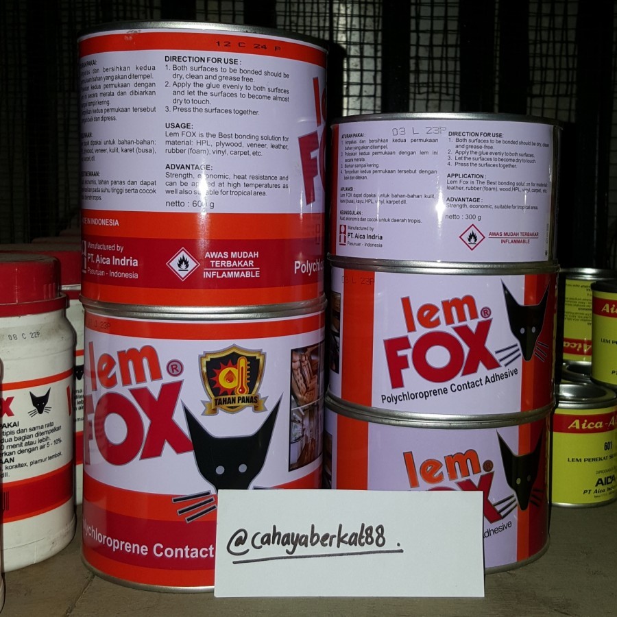 

Lem FOX Kuning kemasan Kaleng