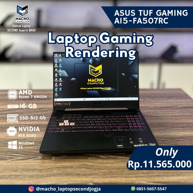 ASUS TUF GAMING A15-FA507RC AMD Ryzen 7 6800H