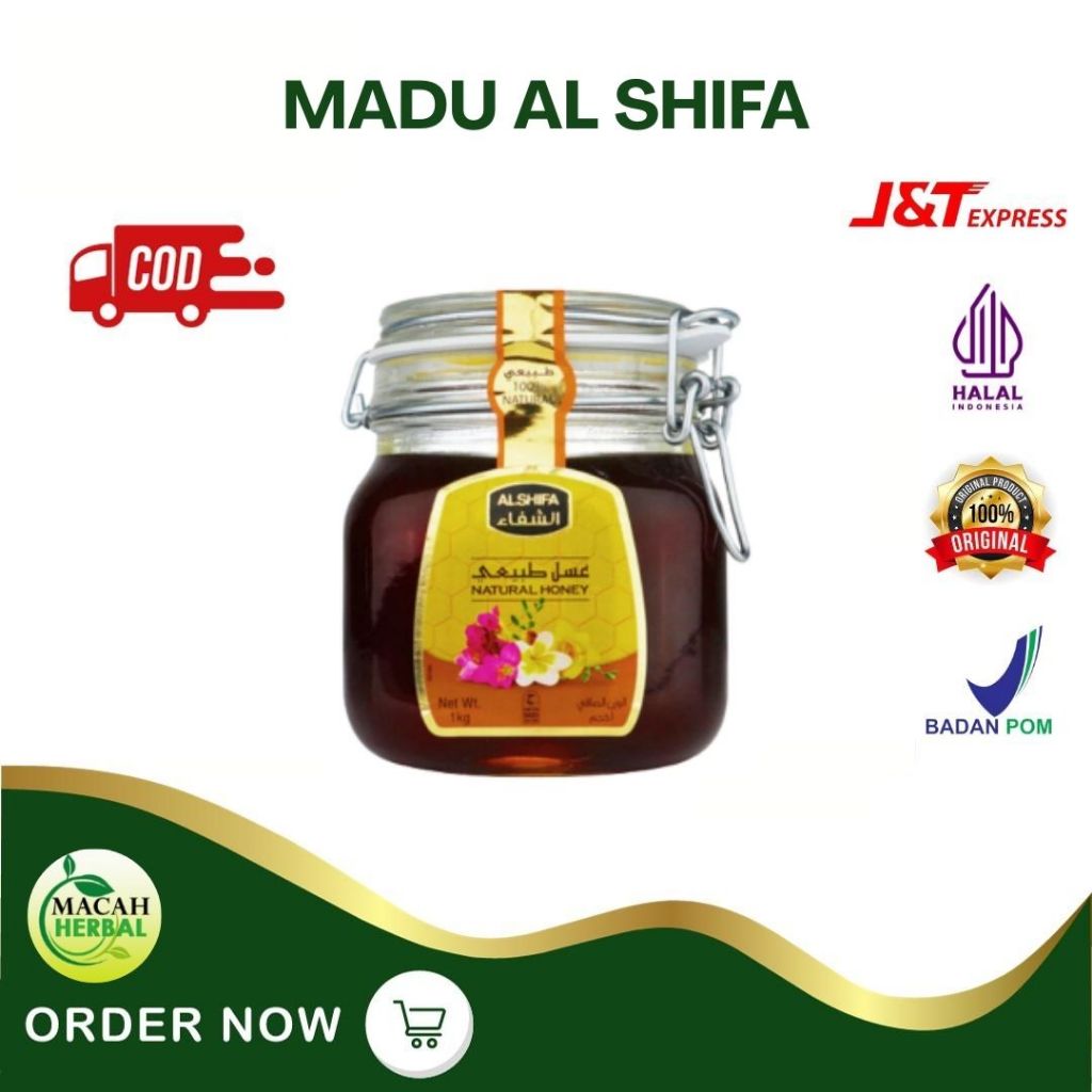 

MADU AL SHIFA NATURAL HONEY 1KG / 500g / 250g / 125g - MADU AL SHIFA ORIGINAL MADU ARAB AL SHIFA