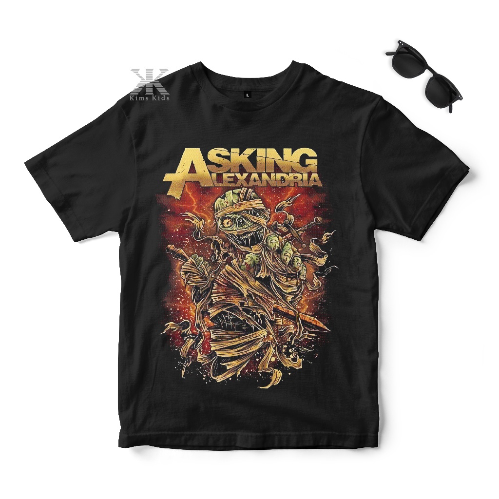 T-SHIRT MUSIK METAL ANAK ASKING ALEXANDRIA BAJU BAND ANAK
