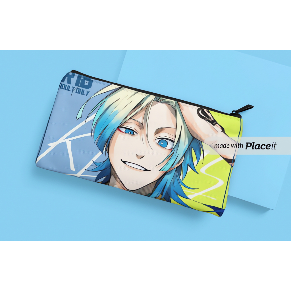 pencil case kaiser blue lock / tempat pensil anime kaiser blue lock