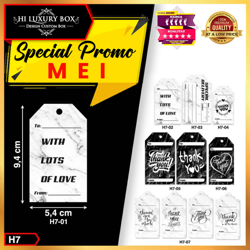 

Hang Tag | Label Baju | Hangtag Baju | Ivory | Murah | H7