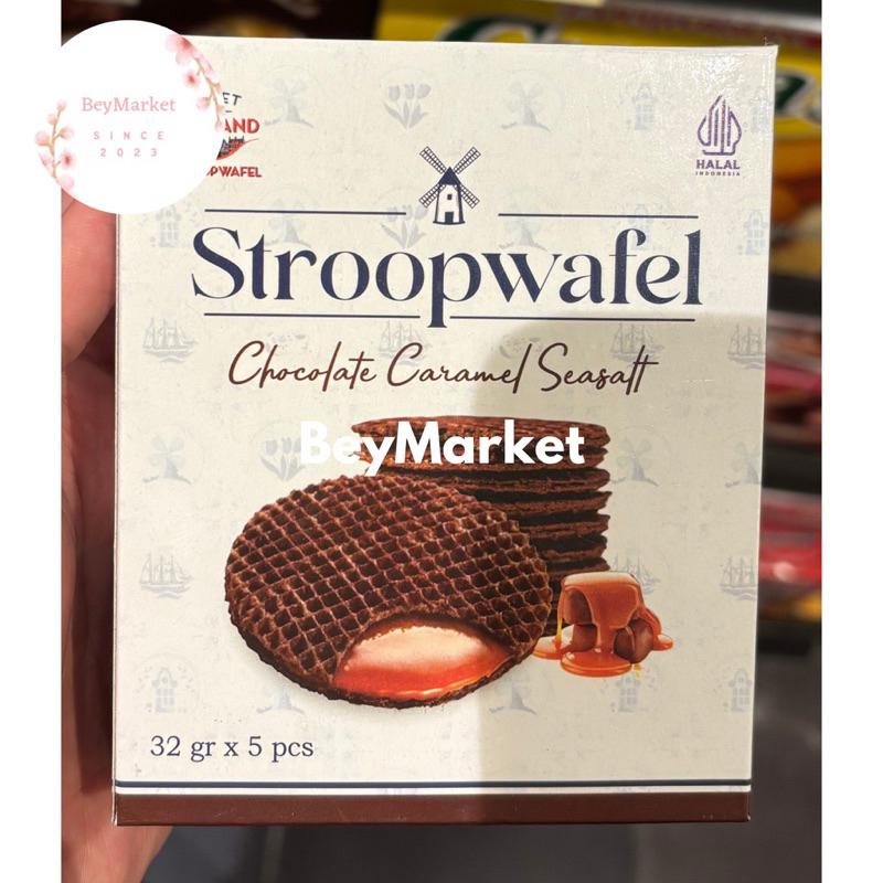 

Sweet Holand Stroopwafel Chocolate Caramel Seasalt 32g x 5pcs