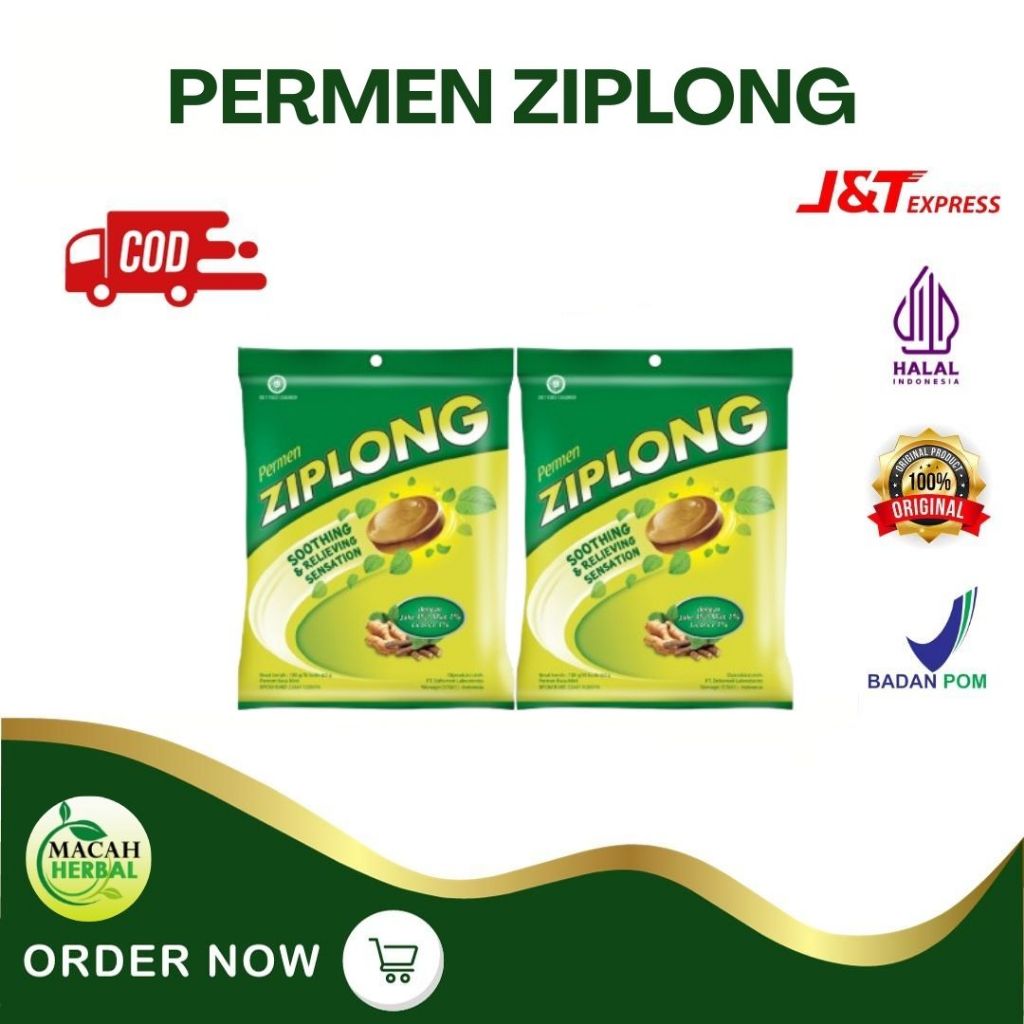 

Permen Ziplong Isi 50 butir | Permen Jahe Melegakan Tenggorokan | Pereda Tenggorokan dan Pernapasan
