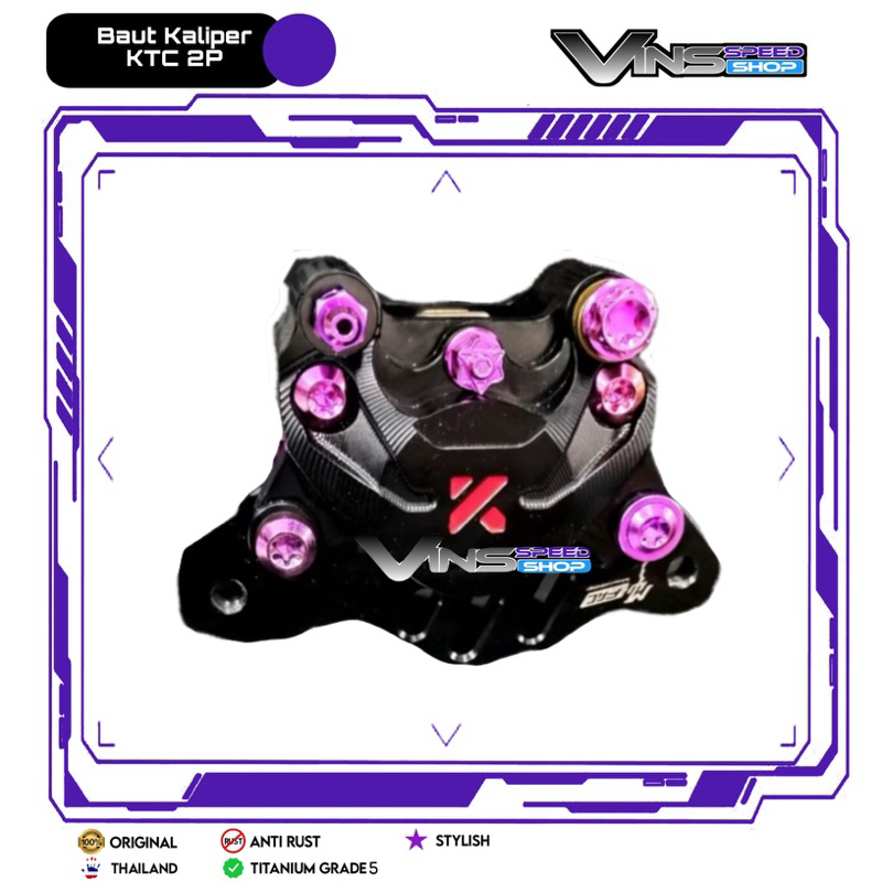 Baut Kaliper KTC 2P TITANIUM GR5