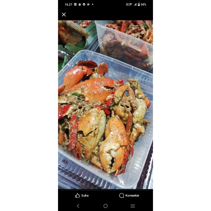 

Kepiting telur asem manis masakan kalimantan