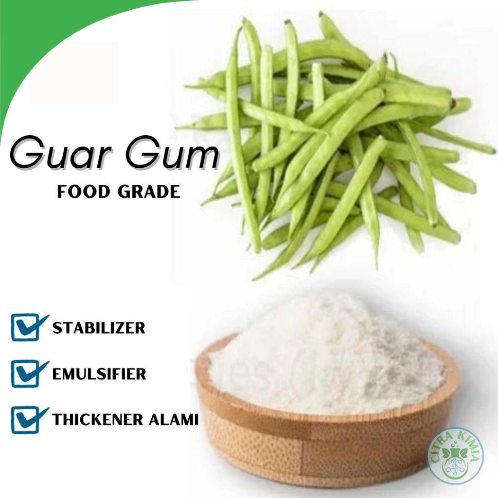 

Powder Guar Gum 100gr Thickener Alami - Agent Stabilizier Emulsifier Guar Gum Food Grade