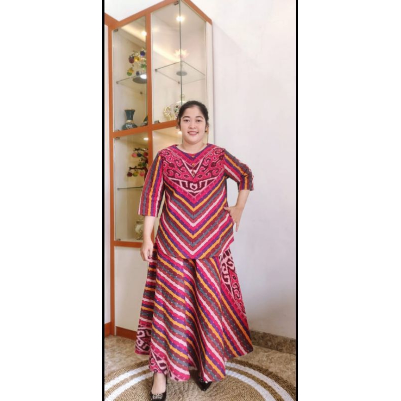 SETELAN BLUS ROK TENUN