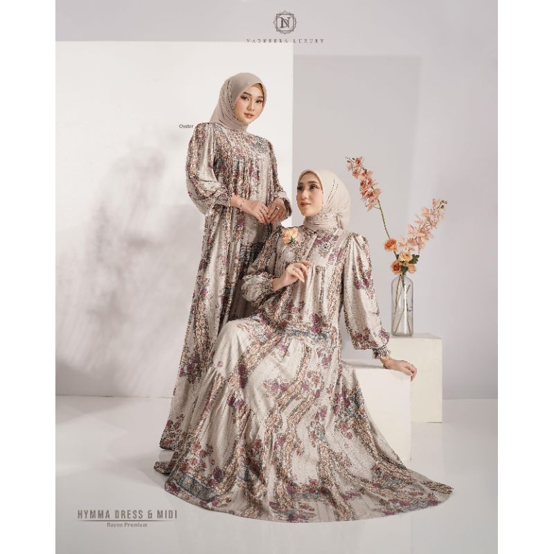Baju Gamis Hymma Midi dan Dress By Nadheera Luxury