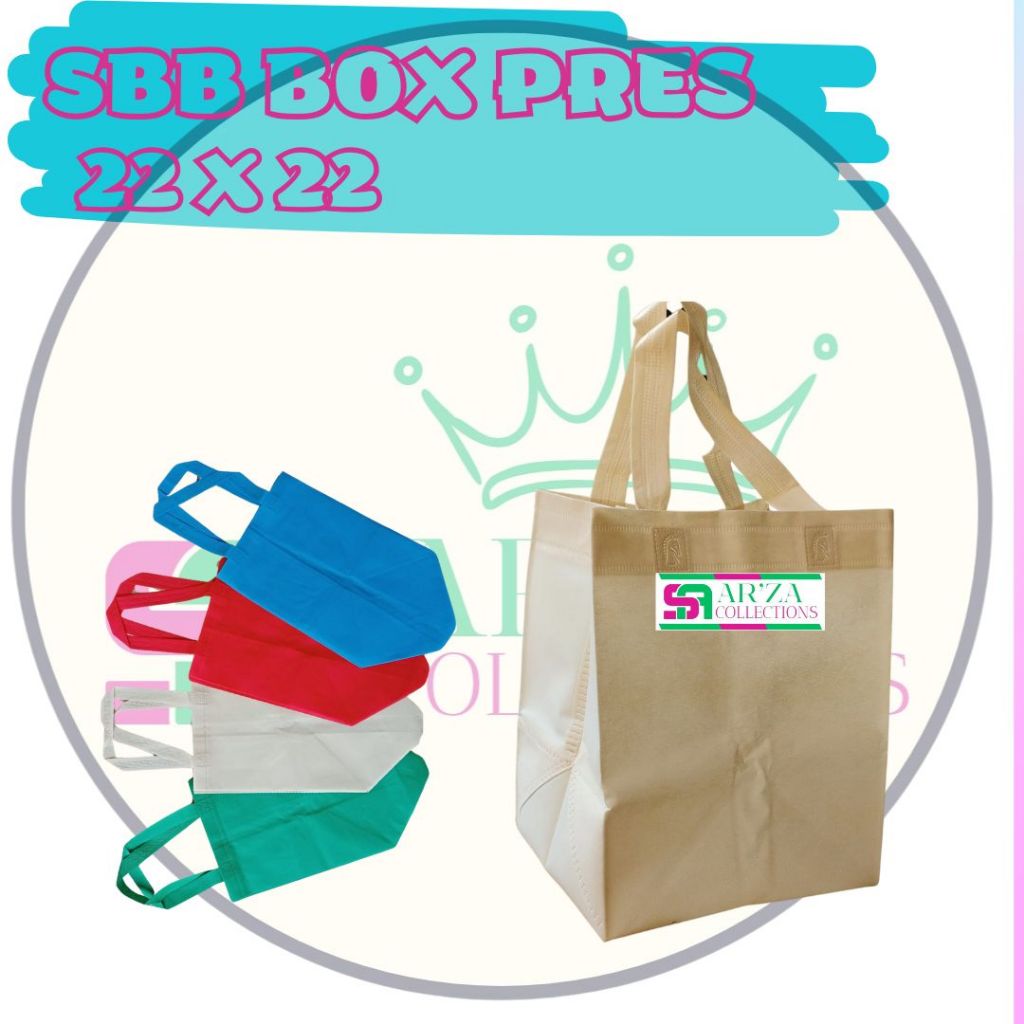 

Tas Box Ukuran 24x22x27 Isi 12pcs Tas Goodiebag,Tas Hampers,Tas Box Nasi,Tas Sovenir