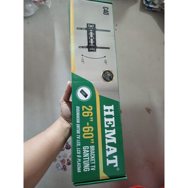 bracket tv 26 - 60 inch fleksibel / breket tv hemat 26 - 60"