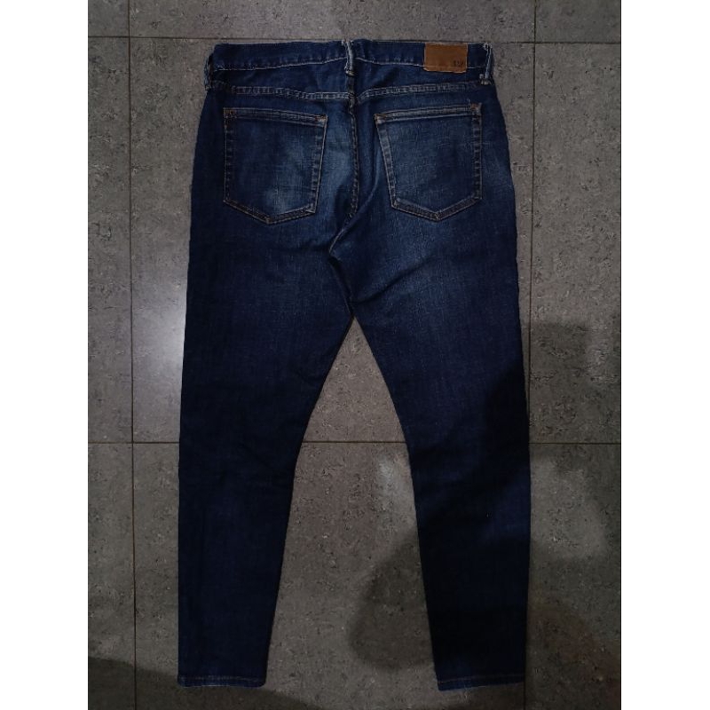 Preloved Jeans Pria | Jeans Cowo GAP Celana Pria Blue Indigo | GAP JEANS AUTHENTIC Ukuran 32/33 | Je