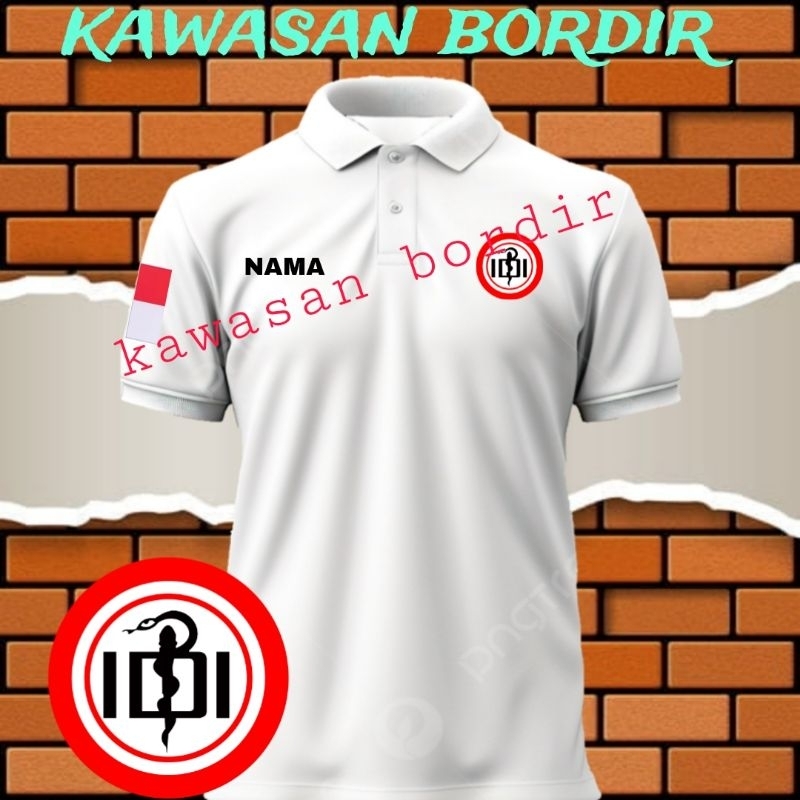 polo shirt IDI ikatan dokter Indonesia kaos IDI baju IDI seragam IDI ikatan dokter Indonesia full bo