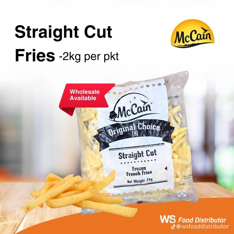 

Premium !!! Straight Cut Potato Fries 2kg