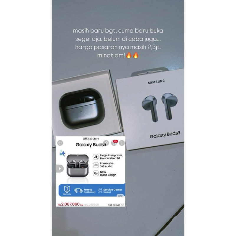 (PRELOVED) Samsung Galaxy Buds 3 Original