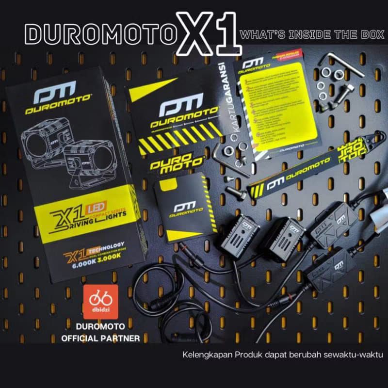 Duromoto M1 Lampu LED proyektor motor mobil driving lamp