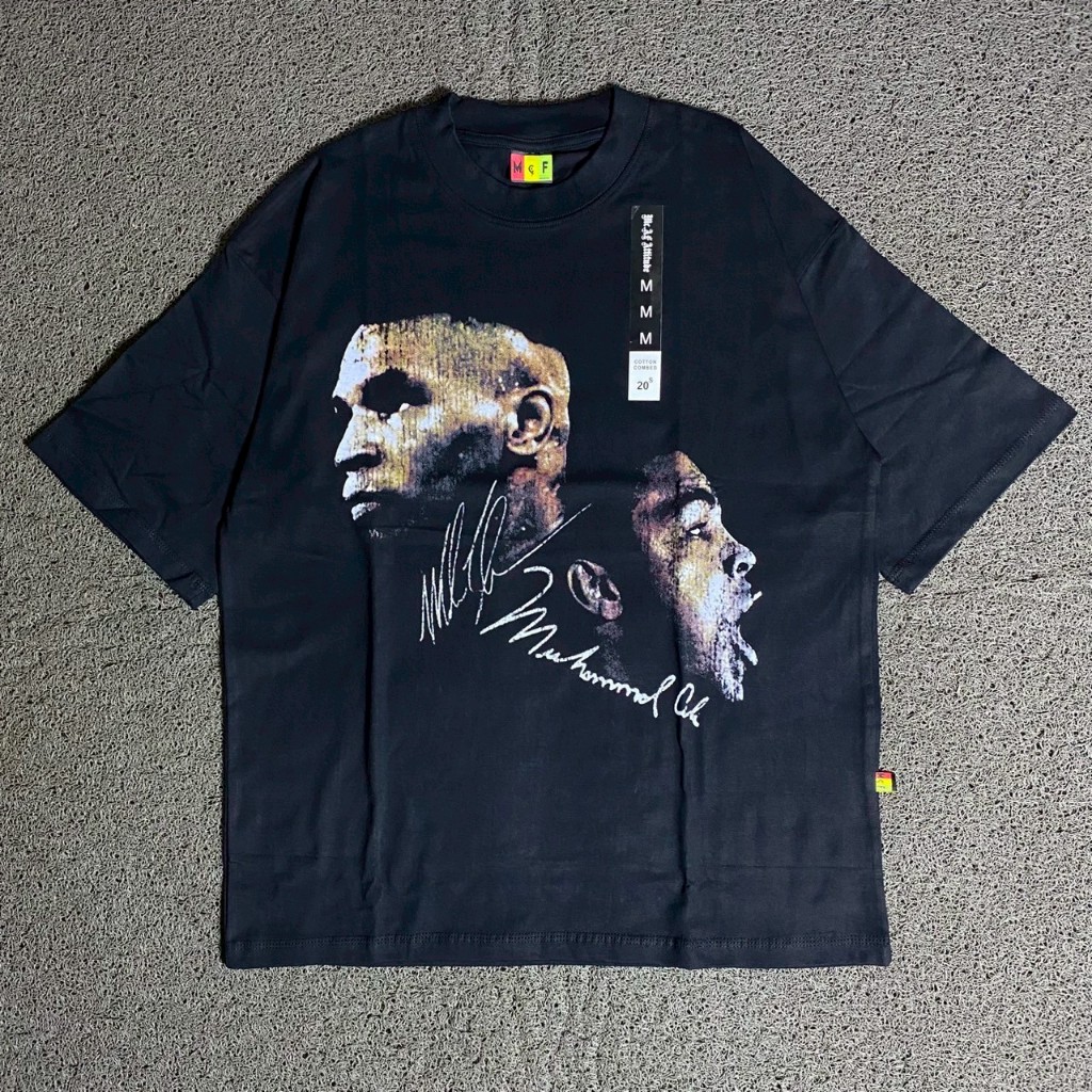 TSHIRT KAOS OVERSIZE MCF SUPPLY CO ORIGINAL MUHAMMAD ALI BLACK