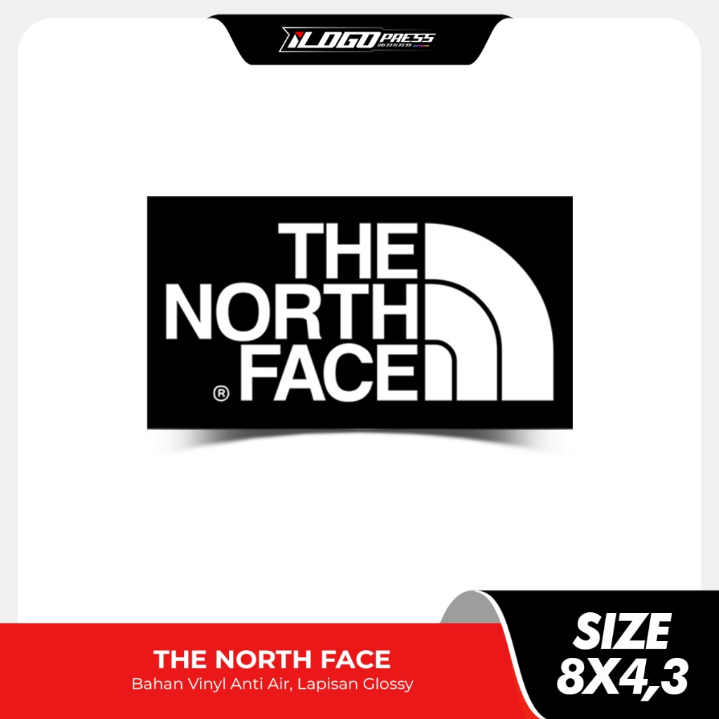 

THE NORTH FACE - Stiker Distro Clothing Brand Bahan Vinyl Premium Anti Air Glossy