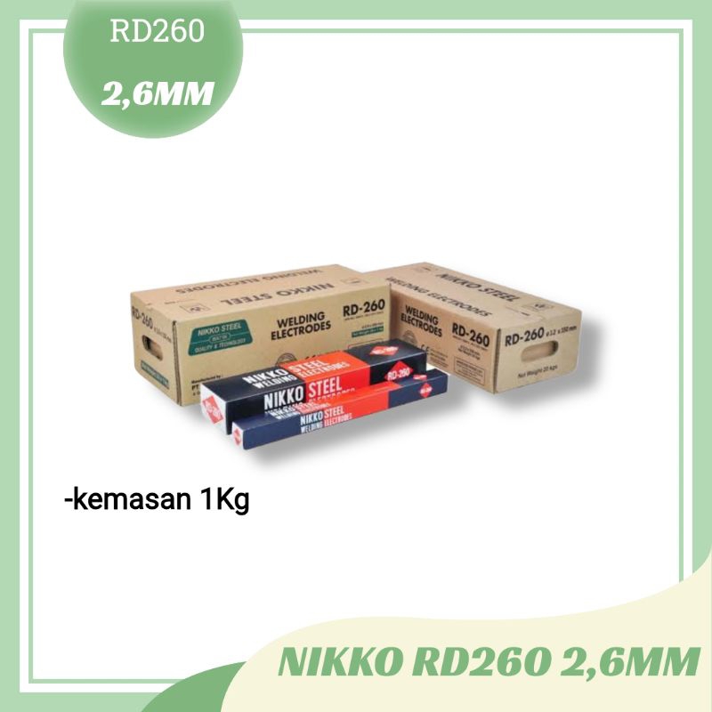 [1dus=1kg] Kawat las RD260 2mm / kawat las nikko 2mm / RD260 2.0mm /RD260 2.6mm