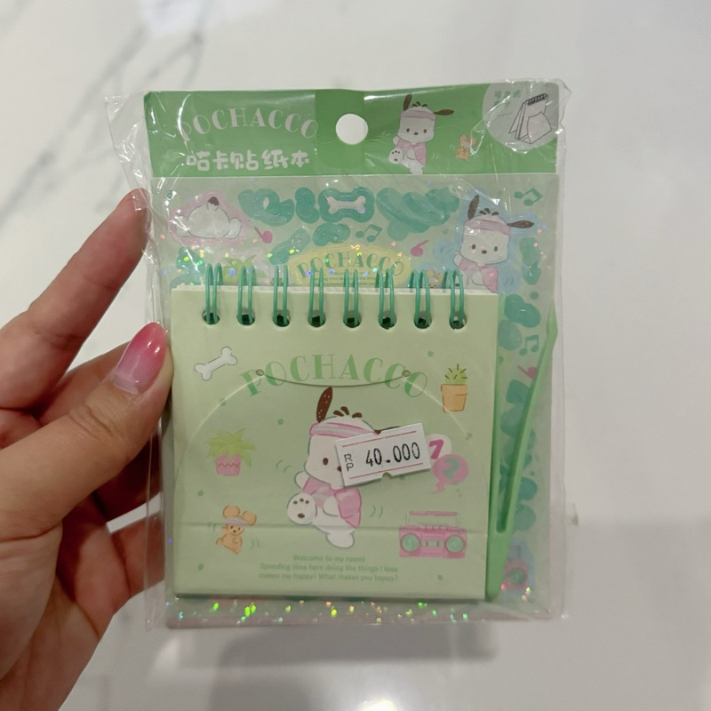 

Sanrio Notebook Pochachoo include stick & sticker ( NEW )