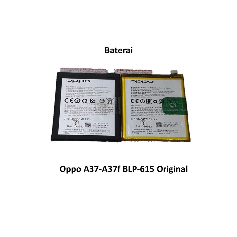 Baterai Oppo A37-A37f BLP-615 Original