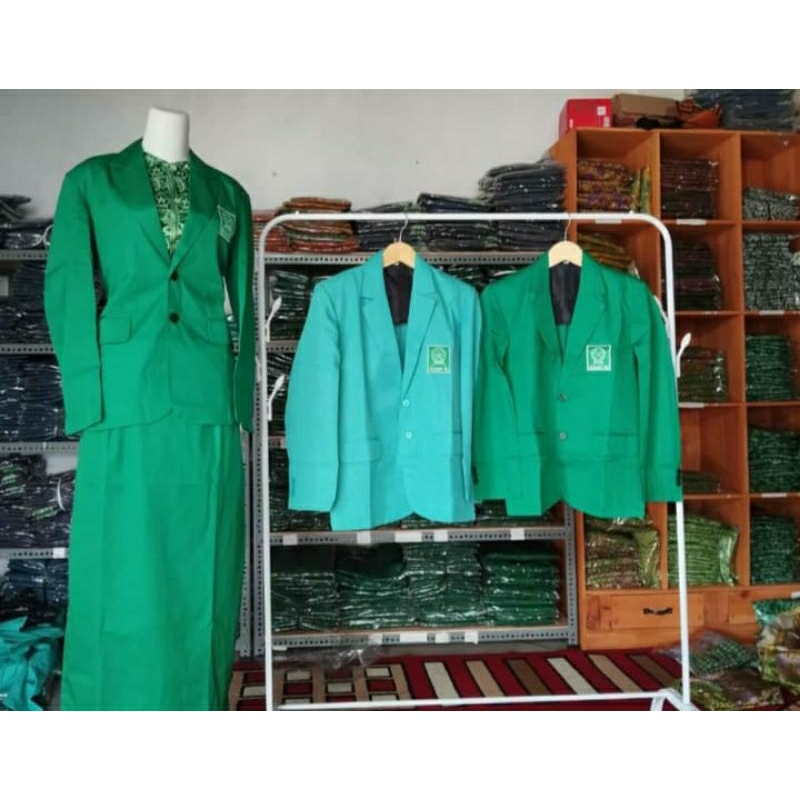 Jas Fatayat NU Komplit Bed Nama dan Domisili Atasan Wanita Jas Fatayat NU