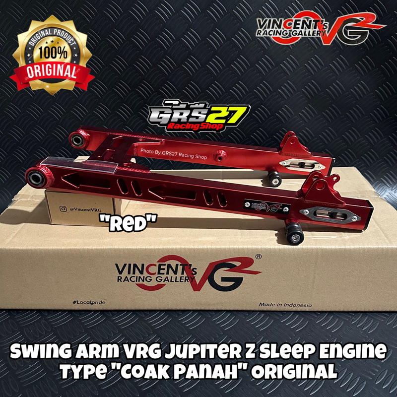 SWING ARM VRG JUPITER Z-VEGA R-CRYPTON-F1ZR SLEEP ENGINE TYPE COAK PANAH "RED" CAPIT UDANG ORI ORIGI