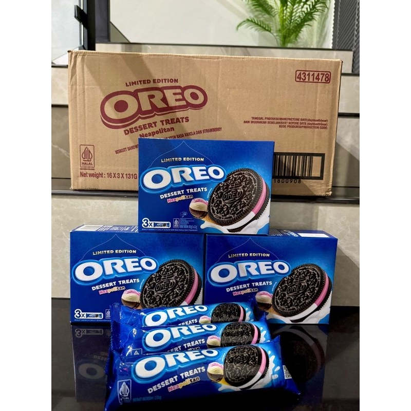 

oreo dessert treats neapolitan perbox isi 3pcs