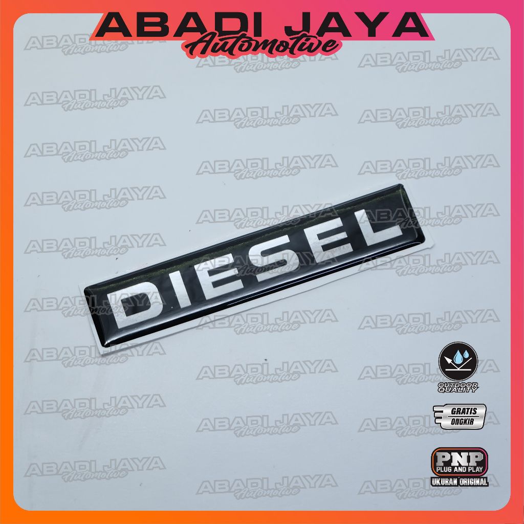 Emblem Diesel Kijang Kapsul / Emblem Timbul Diesel Kijang / Stiker Diesel Kijang Kapsul
