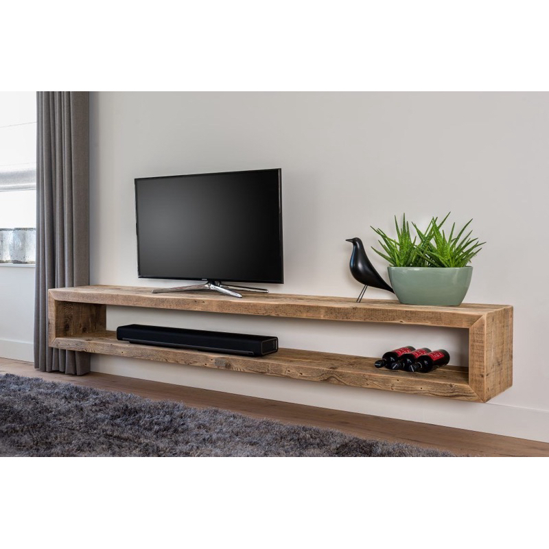 Rak tv dinding panjang 150 cm/ rak tv modern