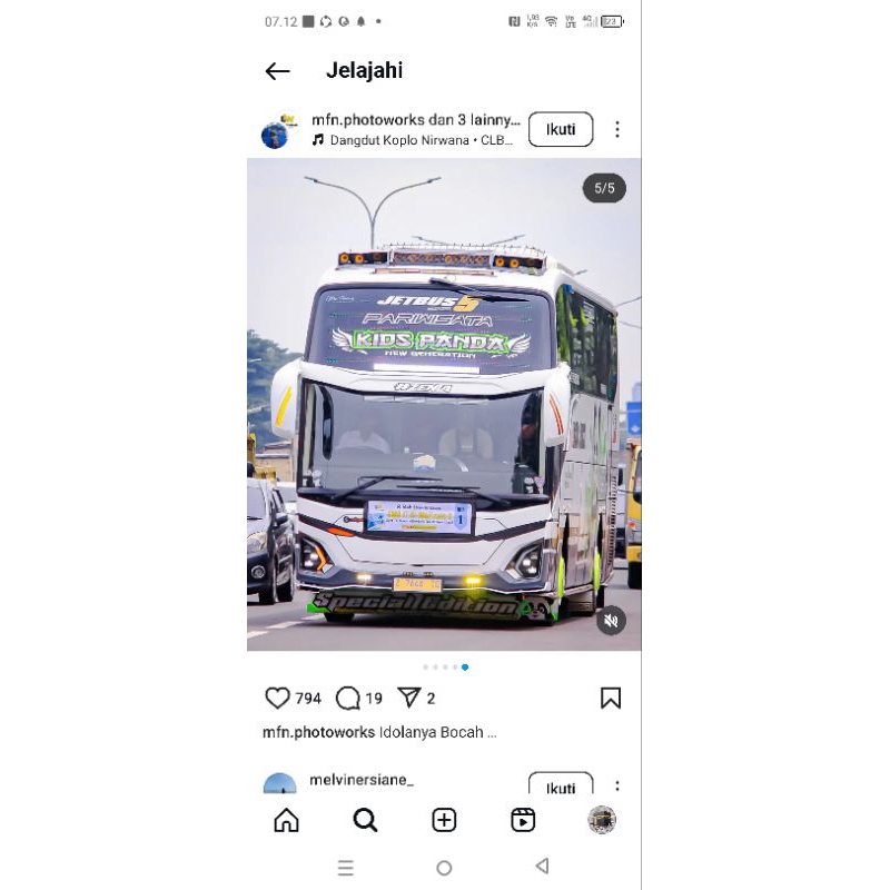 POLA STIKER MINIATUR BUS BASURI KIDS PANDA