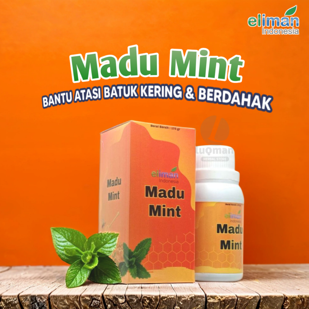 

Madu Batuk Eliman/El iman - Mengatasi Batuk dan Flu (Plus Ekstrak Daun Mint) Madu Mint