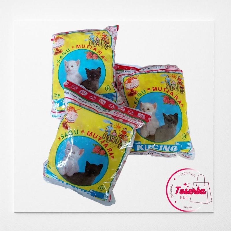 

Sagu Mutiara Cap Kucing 100gr Bahan Makanan