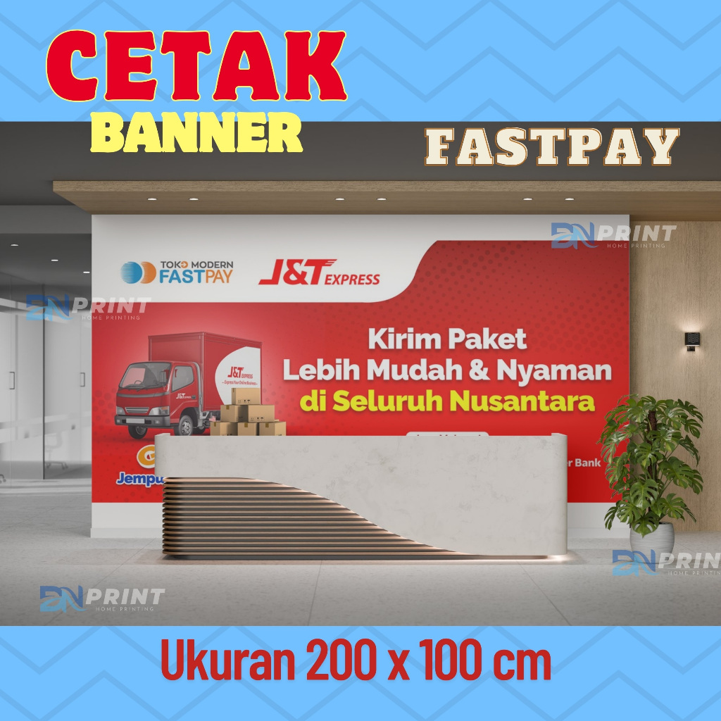 Cetak Banner Fastpay J&T 2x1m