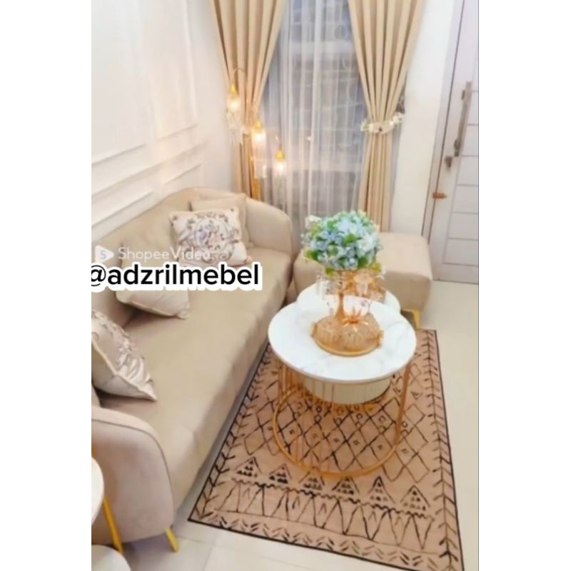 sofa seater 3 pluss puk kotak 1 tanpa meja .sofa Palembang sofa termurah sofa ruang tamu sofa Palemb