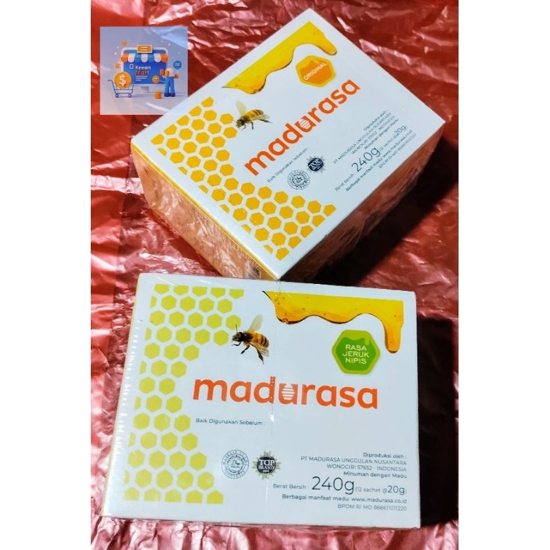 

Madu Madurasa Original & Jeruk Nipis - Sehat & Lezat! 240g (12 Sachet)