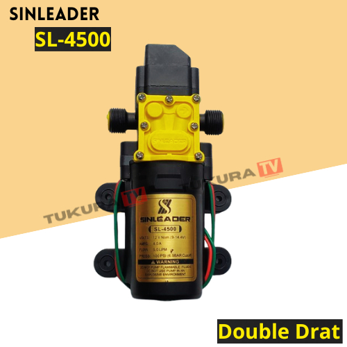 POMPA DC 12 VOLT SINLEADER SL 4500 TERBARU OTOMATIS BERTEKANAN TINGGI