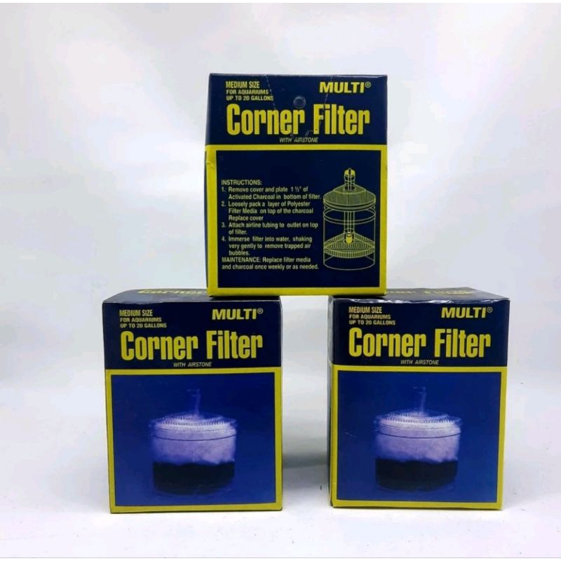 aquarium CORNER FILTER MULTI MEDIUM