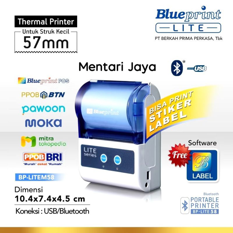 Printer portable blueprint BP-Lite58