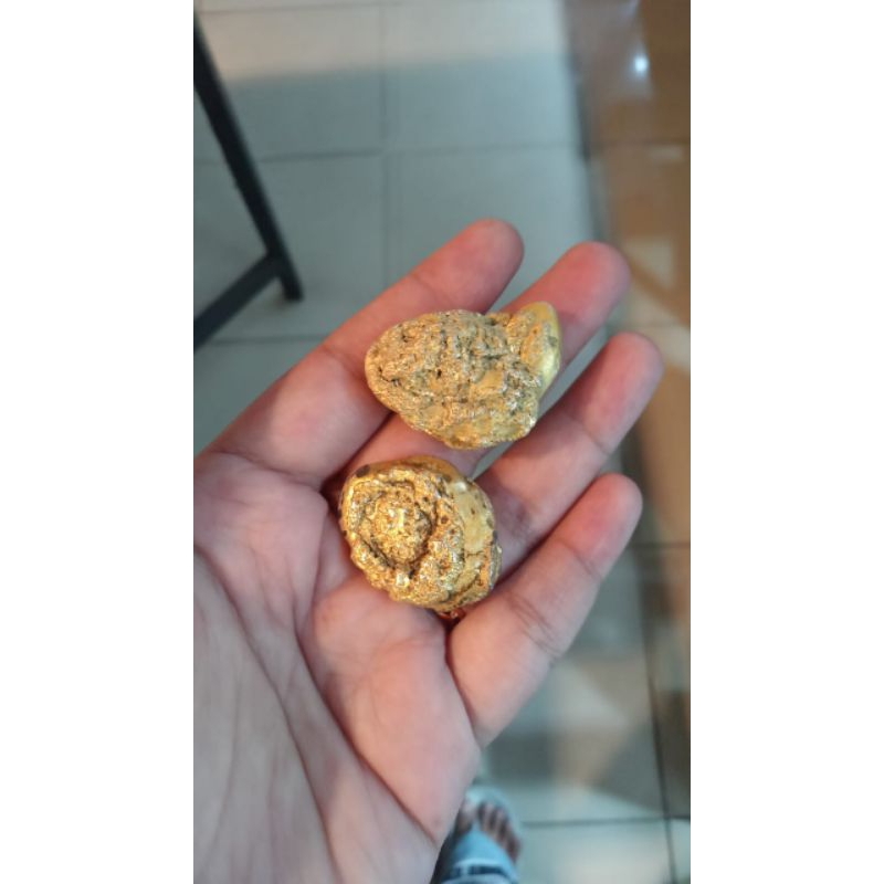 batu pirit emas natural alam