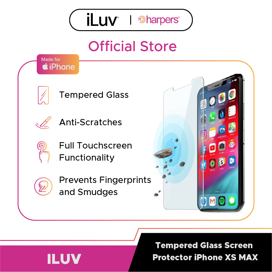 ILUV Tempered Glass Screen Protector iPhone XS MAX