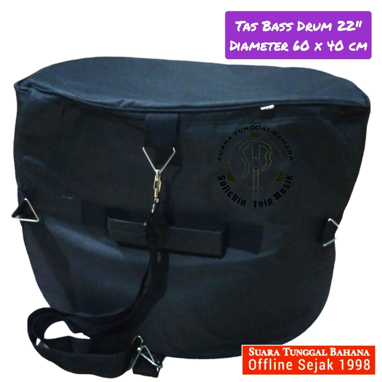 Tas Bass Drum 22 Inch 60x30-40 cm Full Busa | Solichin Toip